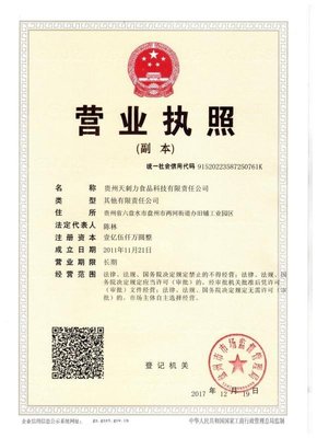 貴州天刺力食品科技